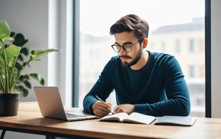 디지털 자산의 가치 저장 기능 - **Prompt 1: Focused Digital Investor in a Cozy Setting**
    "A young adult, approximately 25-30 yea...