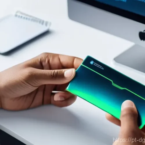 디지털 자산 보안과 희소성 - **Prompt:** "A person, dressed in contemporary, modest casual clothing, is securely holding a sleek,...