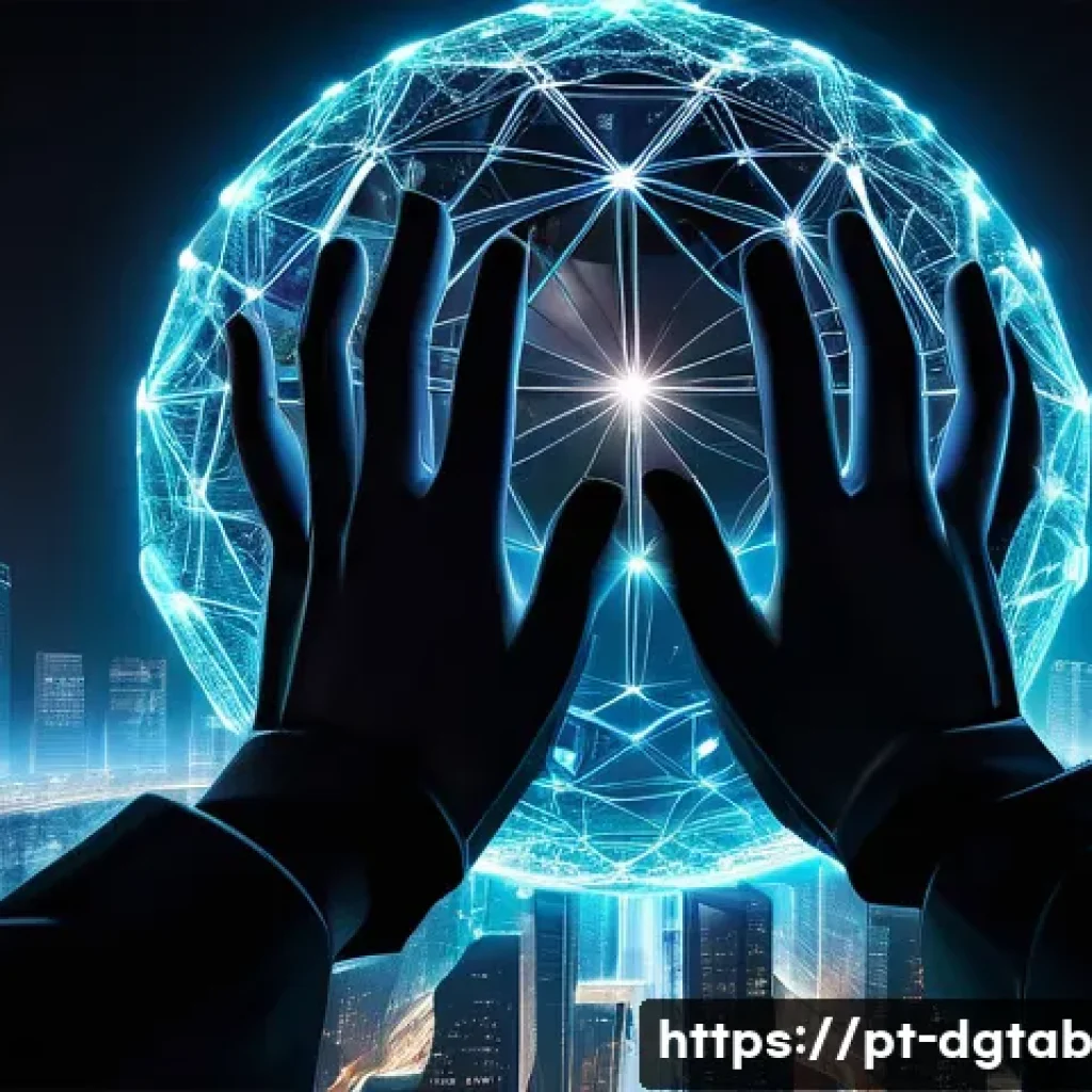 디지털 자산의 희소성에 대한 소비자 인식 - **Prompt 1: The Magic of Digital Uniqueness through Blockchain**
    "A captivating, high-tech illus...