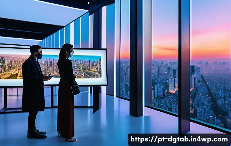 디지털 희소성과 경제적 영향 - A sophisticated digital art gallery scene showcasing limited-edition NFTs displayed on futuristic tr...
